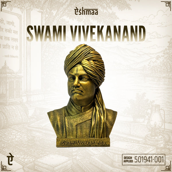 Brass bust of Swami Vivekanand