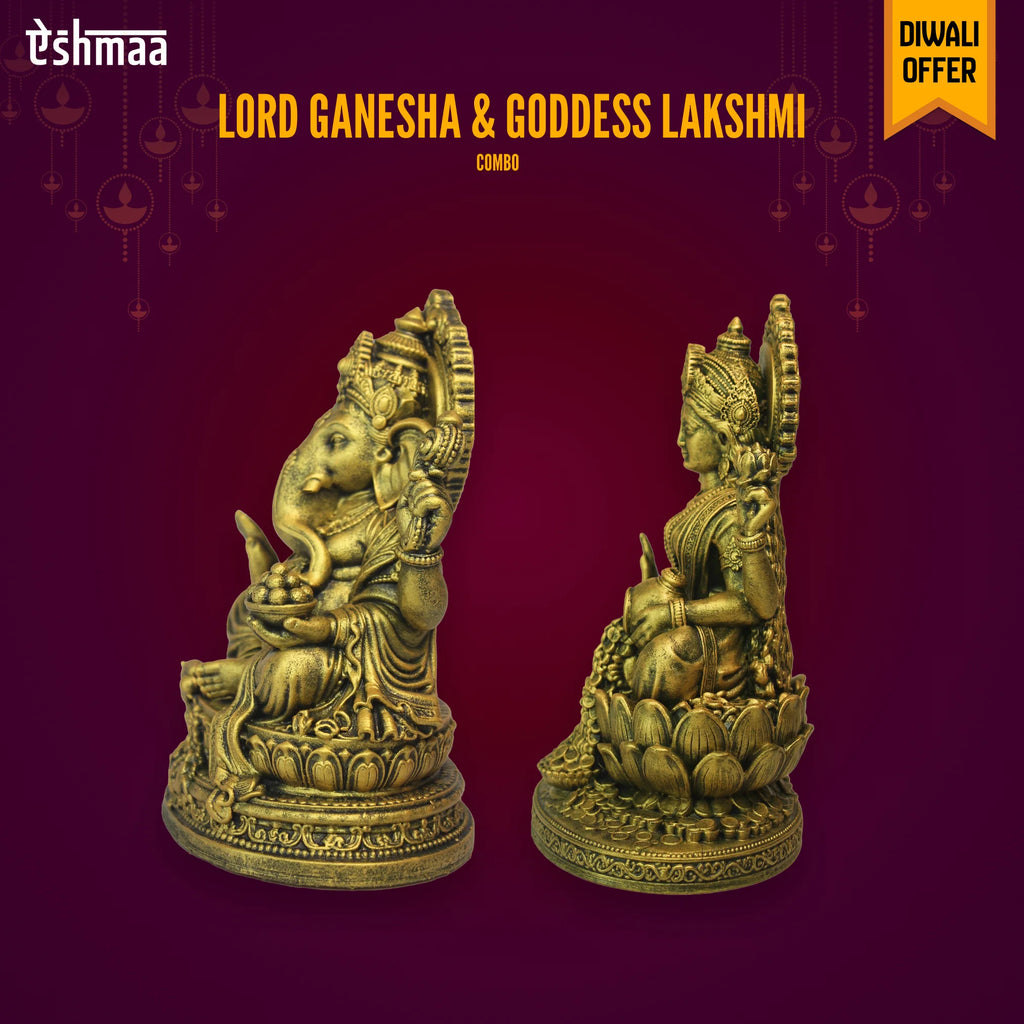 Lord Ganesha & Goddess Lakshmi (Combo)