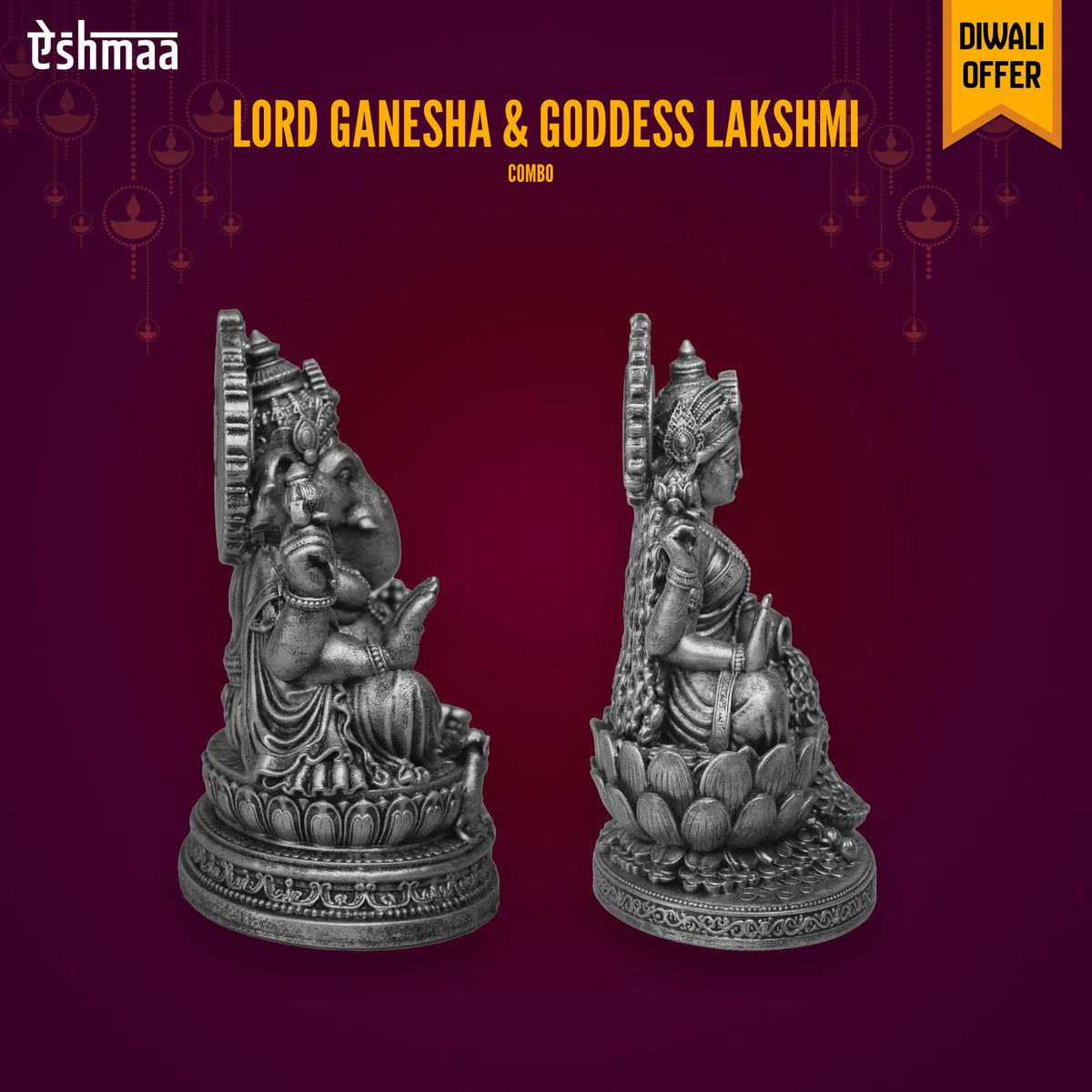 Lord Ganesha & Goddess Lakshmi (Combo)