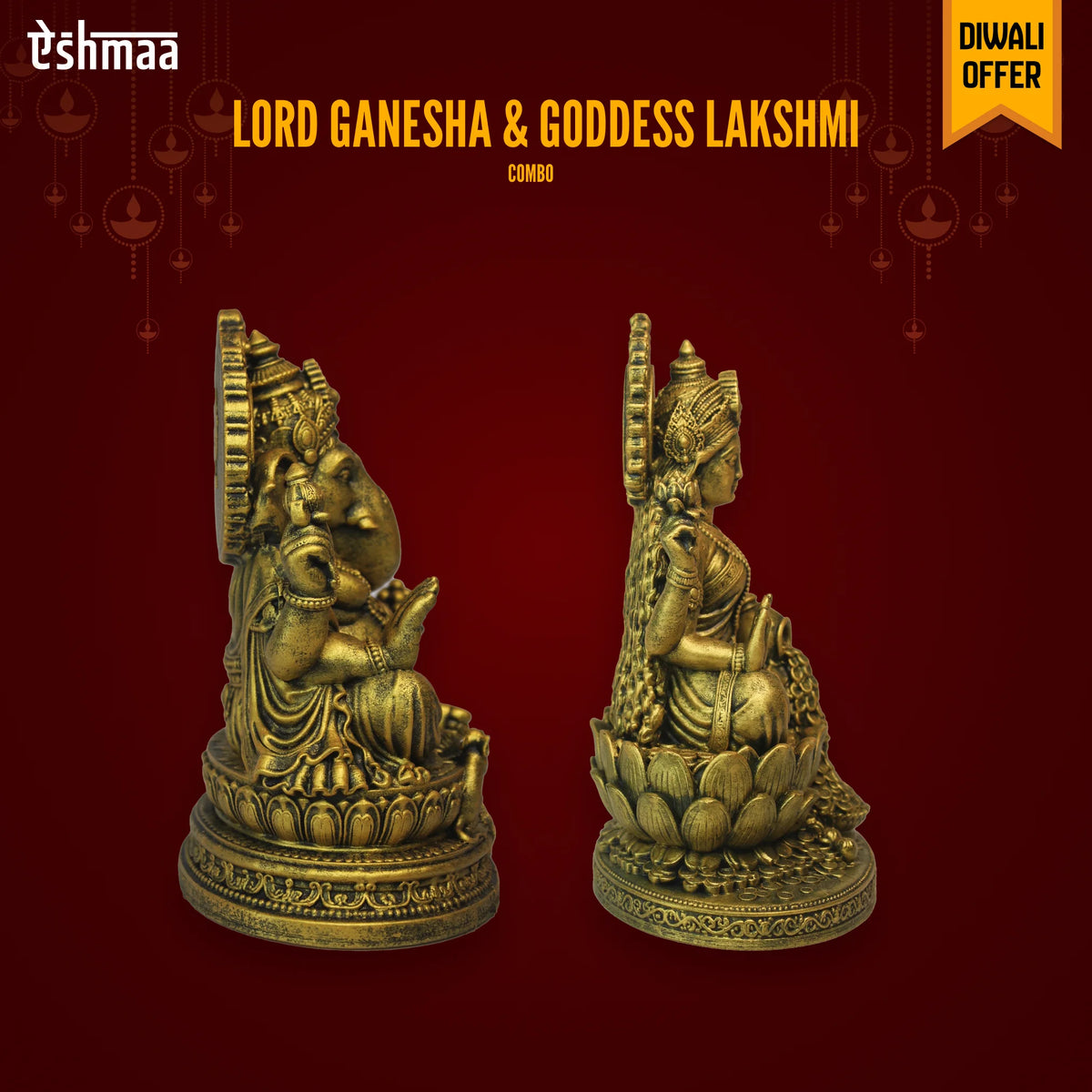 Lord Ganesha & Goddess Lakshmi (Combo)