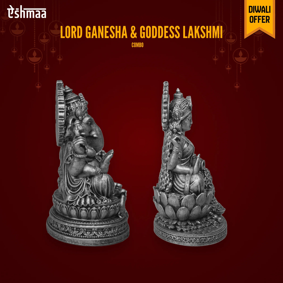 Lord Ganesha & Goddess Lakshmi (Combo)
